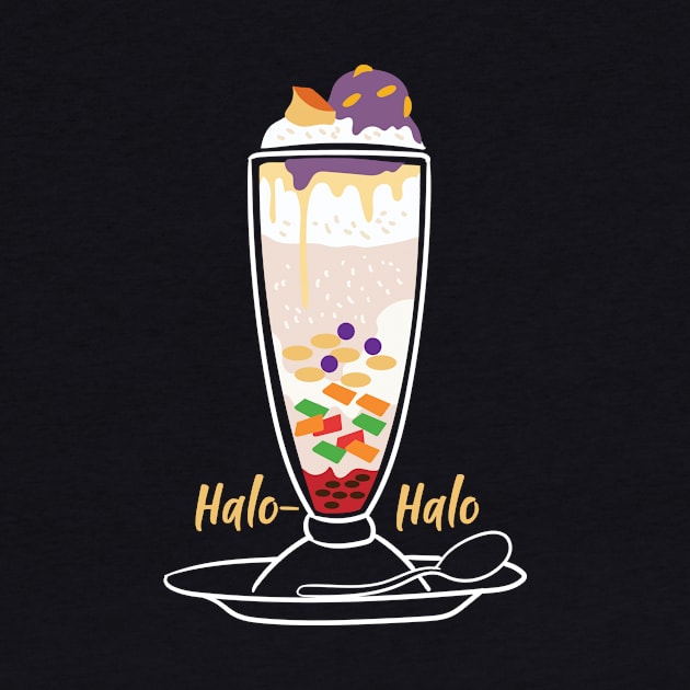 Filipino Food Halo-Halo Dessert Design Gift Idea by c1337s